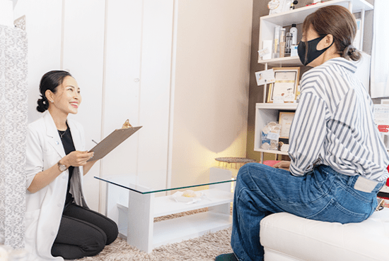 丁寧なカウンセリング